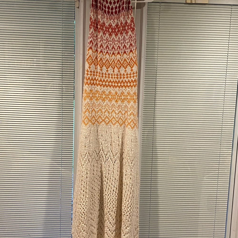 NWOT Free People Ikat Oasis crochet Maxi Dress - Picture 4 of 7